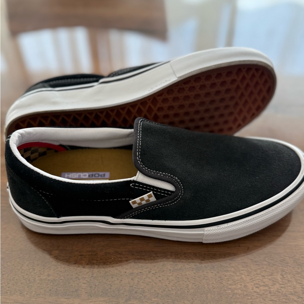 Vans Black Slip-On Sneakers